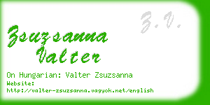 zsuzsanna valter business card